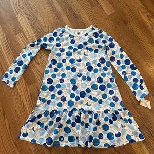 Tea Collection long sleeve ruffle hem dress - Size 8 - NWT